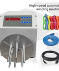 Badass Automatic Cable Winding Reel Cuts Through Tangles When Handling Usb Cords And Phone Lines While Effortlessly Spooling Four To Ten Millimeter Wire Daily with colorful cords.
