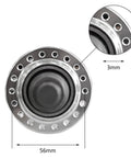 Top view of Durable Aluminum Bike Wheel Hubs Set For Disc Brakes 36 Hole Quick Release One Pair Front 100mm And Rear 135mm Width