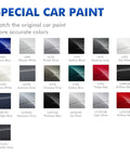 Color swatches showing Moonlight Blue Touch Up Paint For Audi DIY Scratch Repair Kit Quick And Easy Fix For Q5 Q7 A3 A4 A5 A6 A7 A8 S4 S5