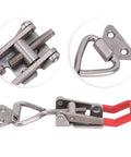 Heavy Duty Toggle Clamp 304 Stainless Steel With Adjustable Lever Handle Delivers 250Kg Clamping Force for Welding Jigs