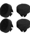 Close-up of Boot Lid Hinge Stops 12832495 Replacement For 9 3 Convertible 2004 Onwards in black ABS, set of four.