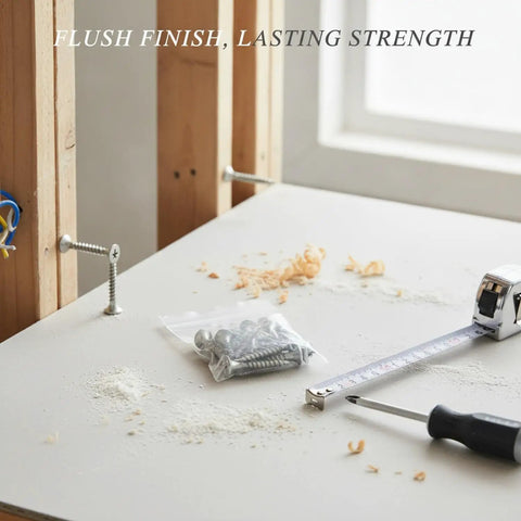 Self Tapping Wood Screws With Countersunk Head In 304 Stainless Steel For Flush Furniture Assembly And Woodworking Projects No Pre Drill Needed Easy Install
