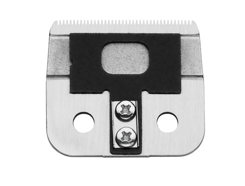 Outliner II Replacement Blade with deep tooth for crisp edges and close-cutting precision, carbon steel trimmer blade, top view.