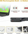 Charging GoBeam 230 Degree Wide Beam LED Headlamp with USB from laptop