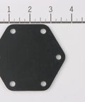 Two Pack Unloader Tower Diaphragms For Air Compressors 1855 Replacement Set shown with ruler for scale