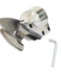 Heavy Duty Replacement Blade For Cordless Metal Shears, stainless steel, designed for precise cuts, includes hex key.
