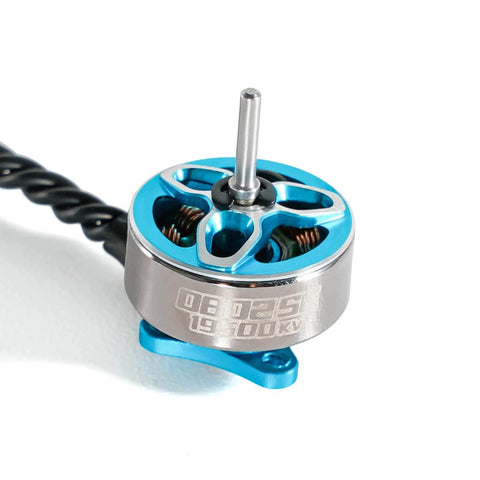 Ultralight 19500KV 1S Brushless Motors 4Pcs 0802SE For 65mm And 75mm Whoop Drones Iceblue Finish