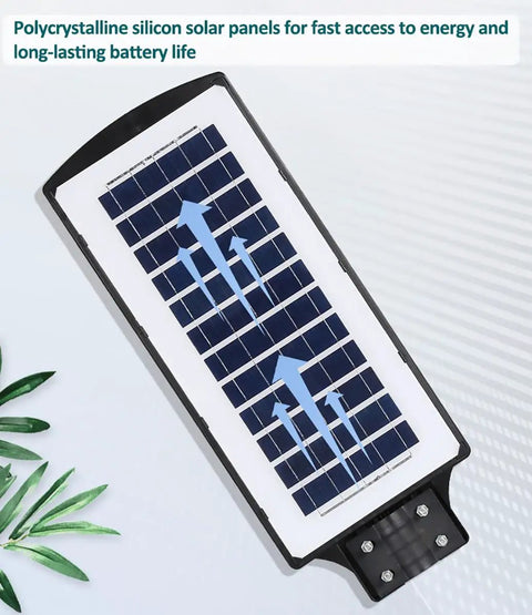 JUDYSSY 360W Solar Street Lights Outdoor solar panel with polycrystalline silicon design for efficient energy capture.