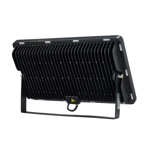Heavy Hitting 300W LED Flood Lights Outdoor Pumping Out 21000 Lumens With IP65 Waterproof Build, back view showing cooling fins.