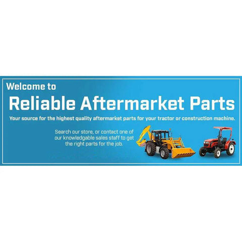 Welcome to Reliable Aftermarket Parts banner showcasing tractors and construction machines for quality parts shopping.
