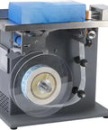 Semi Automatic Right Angle Label Applicator Machine With Microcomputer Control For High Accuracy Industrial Printing And Packaging Use Featuring 200W Power Output and label roll.