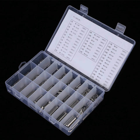 Heavy Duty Stainless Steel Spring Tension Pin Kit 280 Piece Roll Pin Set With Box Slotted Tension Pins Assortment M1.5 To M8 For Tools