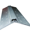 Top Shelf 83 Inch Aluminum Continuous Door Hinge Full Mortise Geared Design view showing internal track for heavy duty use.
