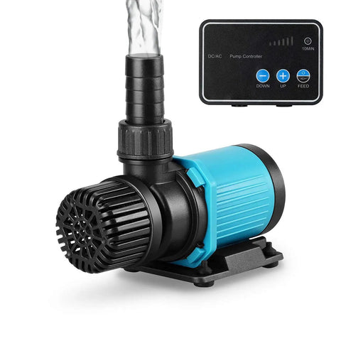 800GPH 24V DC Submersible Return Pump With Controller, 6 Speed Adjustable Flow From 30 Percent To Full, 12.5 Ft Lift
