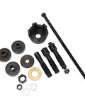 Heavy Duty 14 Piece Motorcycle Wheel Bearing Puller Tool Kit Compatible With 0 75 1 Inch And 25 Mm Bearings Built From Durable Metal Includes Carry Case So You Feel Like A Pro Removing Stuck Hubs Without Breaking Budget Or Losing Chill, black steel puller parts