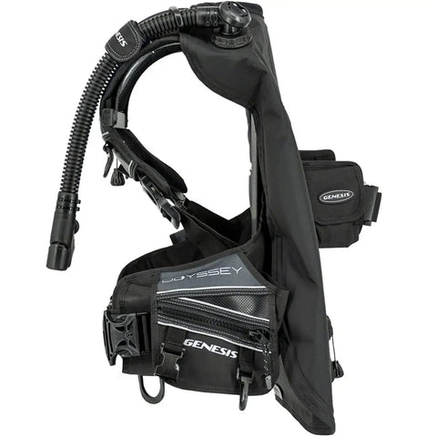 Back Inflation Dive BCD With Ultra Comfort, Snug Fit, Reduced Drag, and 36 lb Lift Capacity for Large Size, side view
