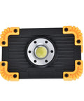 YWBL-WH Mini COB Emergency Flood Light, 6-Angle Adjustable Stand top view showing durable housing and bright LED.