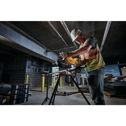 20V Max XR Band Saw Tool Only DCS376B Dual Handed With Dual Switch Activation And Perform And Protect, 5 Inch Cutting Capacity, 4 Inch Pipe Capacity, Brushless Motor For Durability, Integrated Hang Hook For Easy Storage