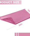 Top Shelf Peach Pink Flannel Heating Pad Replacement Cover For 12X24 Inch Electric Heat Packs shown at 12x24 inches size.