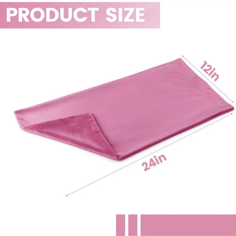 Top Shelf Peach Pink Flannel Heating Pad Replacement Cover For 12X24 Inch Electric Heat Packs shown at 12x24 inches size.