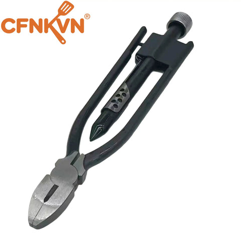 Pro Grade Auto Spring Loaded Safety Wire Pliers 9 Inch for twisting and cutting stainless steel wire, side view