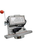 Electric linear actuator A2000C-W with electromagnetic setup, showcasing control lever and connector features.