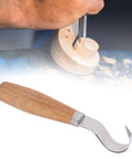 Tough As Nails Pro Grade High Carbon Steel Wood Carving Chisel with rubber handle for precision gouging in woodworking.