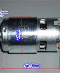 Beefy High Speed DC Motor 12V/18V Ready With 17000 RPM, Big Torque For DIY Projects shown with dimensions of 42mm diameter, 66.8mm height, 5mm shaft