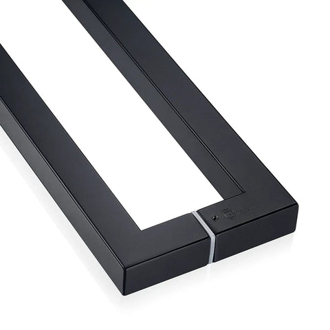 Heavy Duty Commercial Grade Push Pull Door Handle Made From 304 Stainless Steel 900mm 36 Inch Length 1.2mm Thick Matte Black Finish