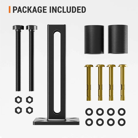 Beefed Up 3 Inch Gate Guide Roller Kit With Steel Bracket And Dual Hard Nylon Rollers For Sliding Gates Up To 4 Inches