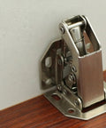 Six Pack 4 Inch Thickened Metal Cabinet Door Hinges For Kitchen And Home, Heavy Duty Steel Cupboard Hinges, No Screw Install