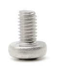 Close-up of a License Plate Screws For Audi VW Mercedes That Really Fit M6-1.0 x 10mm Stainless 18-8 A2 Grade Bolt