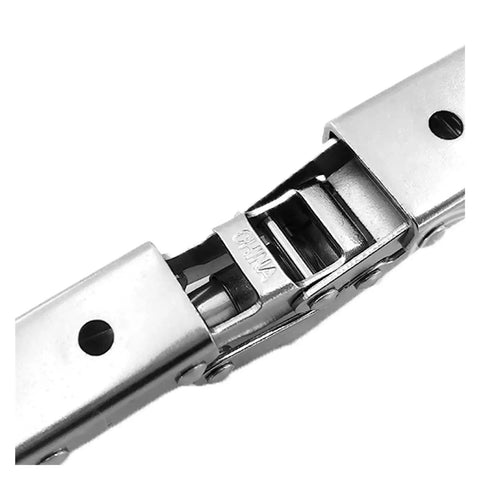 Hidden Hinge Kit 2 Pack For Cabinets And Wardrobes, 90 Degree Folding Door Hardware, self-locking steel flat spring detail