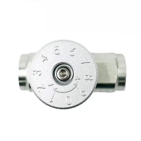 High Pressure Hydraulic Flow Control Needle Valve One Half Inch NPT Two Way Throttle Check Valve for Hydraulic Oil and Gas Systems 5800 PSI Durable Carbon Steel Body