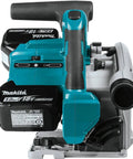 Front view of Dual 18V LXT Cordless Plunge Circular Saw Kit With Six And One Half Inch Blade, Brushless Motor, 6300 RPM, 5.0Ah Batteries