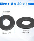 Dope Precision 25 Pack M8 Flat Washers Crafted From Top Shelf 304 Stainless Steel featuring 8mm ID, 20mm OD, and 1mm thickness.