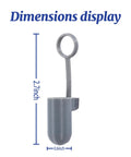 Dimensions display of V4 Silicone Cable Caps for Mini Satellite Cable Ends Protective Plug Caps