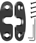Heavy Duty Aluminum Sun Visor Repair Kit With Rugged Mounting Clips for Wrangler JK JKU 2018, JL JLU 2018-2023, Gladiator JT 2020-2023