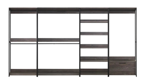 Heavy Duty Walk In Closet System With Powder Coated Metal Frame And Super Roomy Deep Drawers For Flexible Modular Organization And Easy DIY Home Setup