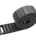 15mm By 50mm Plastic Semi Closed Cable Drag Chain For CNC Machine Tool Wire Carrier 1M Black Easy Install No Fuss Wire Management Solution