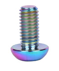 6 Piece Titanium Bike Rotor Bolts M5x10mm Torx T25 Head Grade 5 Titanium Lightweight About 1.3g Each Colorful Finishes for Disc Brakes