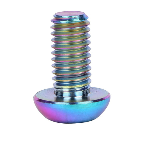 6 Piece Titanium Bike Rotor Bolts M5x10mm Torx T25 Head Grade 5 Titanium Lightweight About 1.3g Each Colorful Finishes for Disc Brakes