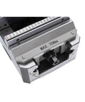 Close-up of No Fuss Heavy Duty Quick Change Zero Plate Bench Vise With High Leverage Enhanced Grip for precise adjustment and clamping.