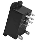 Heavy Duty 12V DC DPDT Power Relay 30A General Purpose Dual Pole Double Throw Coil 12V for automotive electronics, angled view