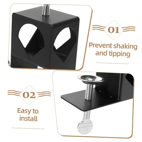Outdoor Torch Holder Clamp For Deck And Garden String Light Poles Tiki Torch Mount No Fuss Install Bracket details