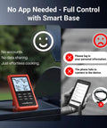 Ultra Long Range Wireless Meat Thermometer With Sub 1G Tech 6 Sensors NIST Certified Accuracy and standalone base displayed.