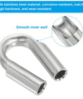 Built Like A Tank 3/8 In And 10mm Wire Rope Tube Thimble, close-up of 304 stainless steel with smooth inner wall.
