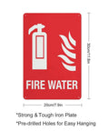 Built Tough Fire Water Supply Caution Sign 8 By 12 Inch No Rust Nonsense Reflective Aluminum Warning Plate With Bold Lettering For Industrial Plant Safety And Utility Zone Setup Daily on red iron plate.