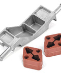 Up Your Ride This Season With A Cool Exhaust Muffler Bracket And Dual Hanger Rubber Isolator Kit Specifically Made For Ram 1500 Models From 2019 To 2025 Perfect Fix To Silence The Rattle, aluminum bracket with two rubber insulators
