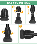 Installation steps for 20 Pack Drip Irrigation Barbed Locking Fittings And End Caps Three Eighths Inch Tubing Connectors